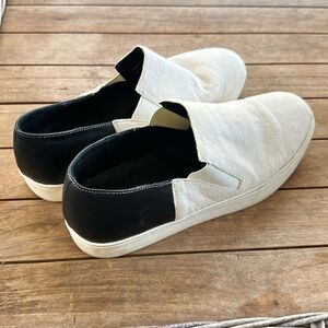 Free People B&W Pony Hair & Leather Slip on Shoes 40/9